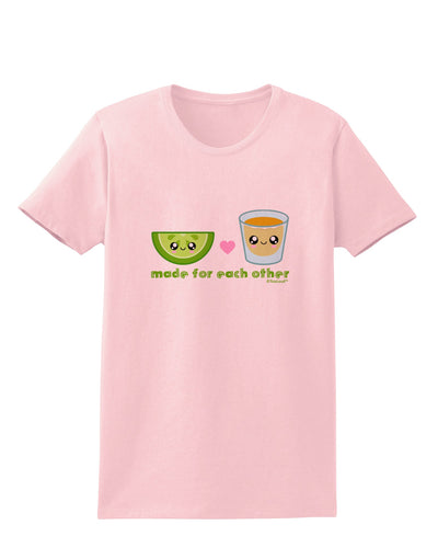 Cute Tequila Shot and Lime - Made For Each Other Womens T-Shirt by TooLoud-Womens T-Shirt-TooLoud-PalePink-X-Small-Davson Sales