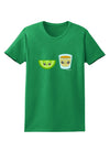 Cute Tequila Shot and Lime Wedge Womens Dark T-Shirt by TooLoud-Womens T-Shirt-TooLoud-Kelly-Green-X-Small-Davson Sales