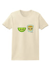 Cute Tequila Shot and Lime Wedge Womens T-Shirt by TooLoud-Womens T-Shirt-TooLoud-Natural-X-Small-Davson Sales