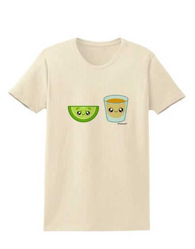 Cute Tequila Shot and Lime Wedge Womens T-Shirt by TooLoud-Womens T-Shirt-TooLoud-Natural-X-Small-Davson Sales