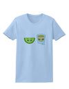 Cute Tequila Shot and Lime Wedge Womens T-Shirt by TooLoud-Womens T-Shirt-TooLoud-Light-Blue-X-Small-Davson Sales