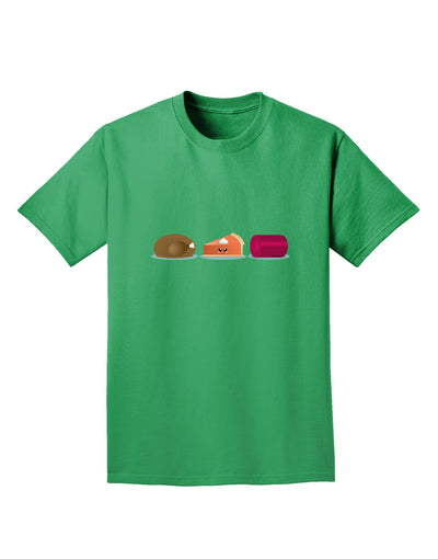 Cute Thanksgiving Food Adult Dark T-Shirt-Mens T-Shirt-TooLoud-Kelly-Green-Small-Davson Sales