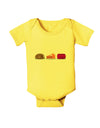 Cute Thanksgiving Food Baby Romper Bodysuit-Baby Romper-TooLoud-Yellow-06-Months-Davson Sales