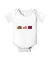 Cute Thanksgiving Food Baby Romper Bodysuit-Baby Romper-TooLoud-White-06-Months-Davson Sales