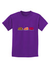 Cute Thanksgiving Food Childrens Dark T-Shirt-Childrens T-Shirt-TooLoud-Purple-X-Small-Davson Sales