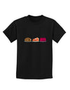 Cute Thanksgiving Food Childrens Dark T-Shirt-Childrens T-Shirt-TooLoud-Black-X-Small-Davson Sales