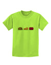 Cute Thanksgiving Food Childrens T-Shirt-Childrens T-Shirt-TooLoud-Lime-Green-X-Small-Davson Sales