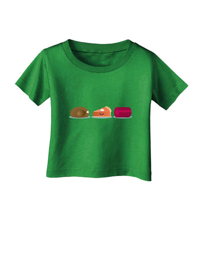 Cute Thanksgiving Food Infant T-Shirt Dark-Infant T-Shirt-TooLoud-Royal-Blue-06-Months-Davson Sales