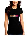 Cute Thanksgiving Food Juniors Crew Dark T-Shirt-T-Shirts Juniors Tops-TooLoud-Black-Juniors Fitted Small-Davson Sales