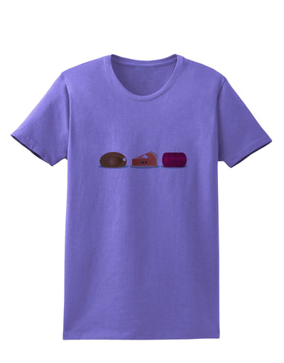 Cute Thanksgiving Food Womens T-Shirt-Womens T-Shirt-TooLoud-Violet-X-Small-Davson Sales