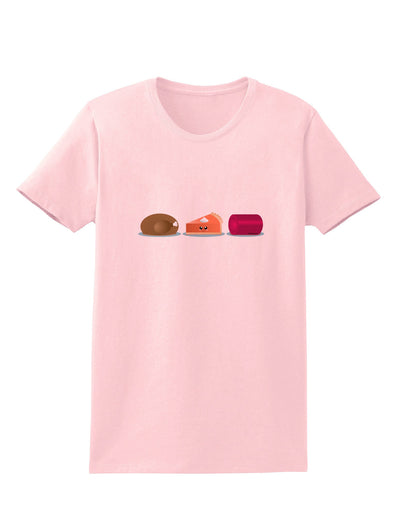 Cute Thanksgiving Food Womens T-Shirt-Womens T-Shirt-TooLoud-PalePink-X-Small-Davson Sales