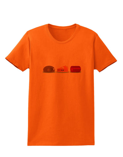 Cute Thanksgiving Food Womens T-Shirt-Womens T-Shirt-TooLoud-Orange-X-Small-Davson Sales