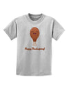 Cute Turkey Leg - Happy Thanksgiving Childrens T-Shirt-Childrens T-Shirt-TooLoud-AshGray-X-Small-Davson Sales