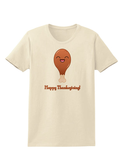 Cute Turkey Leg - Happy Thanksgiving Womens T-Shirt-Womens T-Shirt-TooLoud-Natural-X-Small-Davson Sales