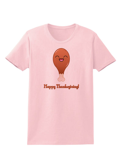 Cute Turkey Leg - Happy Thanksgiving Womens T-Shirt-Womens T-Shirt-TooLoud-PalePink-X-Small-Davson Sales