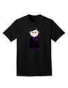 Cute Vampire Boy Halloween Adult Dark T-Shirt-Mens T-Shirt-TooLoud-Black-Small-Davson Sales