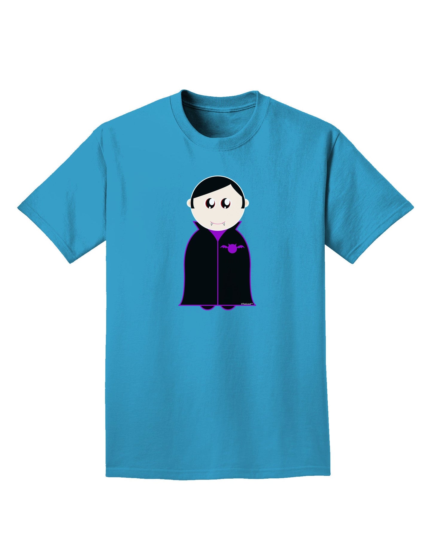 Cute Vampire Boy Halloween Adult Dark T-Shirt-Mens T-Shirt-TooLoud-Turquoise-Small-Davson Sales