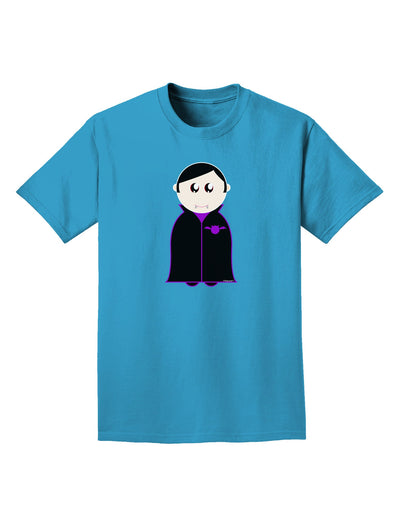 Cute Vampire Boy Halloween Adult Dark T-Shirt-Mens T-Shirt-TooLoud-Turquoise-Small-Davson Sales