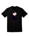 Cute Vampire Boy Halloween Adult Dark V-Neck T-Shirt-TooLoud-Black-Small-Davson Sales