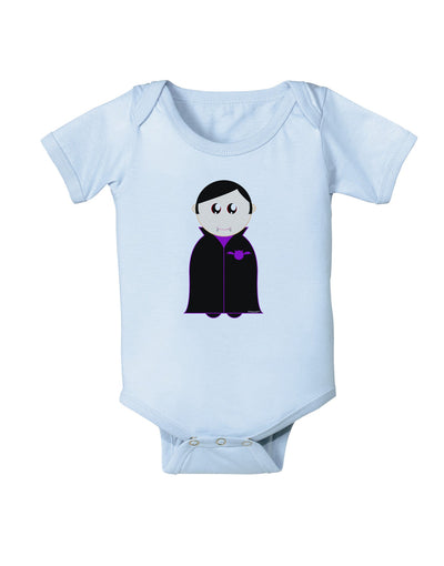 Cute Vampire Boy Halloween Baby Romper Bodysuit-Baby Romper-TooLoud-Light-Blue-06-Months-Davson Sales