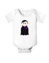 Cute Vampire Boy Halloween Baby Romper Bodysuit-Baby Romper-TooLoud-White-06-Months-Davson Sales