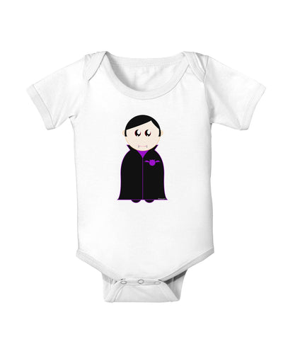 Cute Vampire Boy Halloween Baby Romper Bodysuit-Baby Romper-TooLoud-White-06-Months-Davson Sales