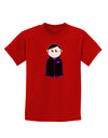 Cute Vampire Boy Halloween Childrens Dark T-Shirt-Childrens T-Shirt-TooLoud-Red-X-Small-Davson Sales