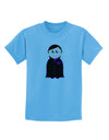 Cute Vampire Boy Halloween Childrens T-Shirt-Childrens T-Shirt-TooLoud-Aquatic-Blue-X-Small-Davson Sales