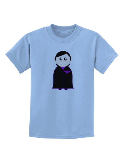 Cute Vampire Boy Halloween Childrens T-Shirt-Childrens T-Shirt-TooLoud-Light-Blue-X-Small-Davson Sales