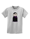 Cute Vampire Boy Halloween Childrens T-Shirt-Childrens T-Shirt-TooLoud-AshGray-X-Small-Davson Sales