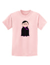 Cute Vampire Boy Halloween Childrens T-Shirt-Childrens T-Shirt-TooLoud-PalePink-X-Small-Davson Sales