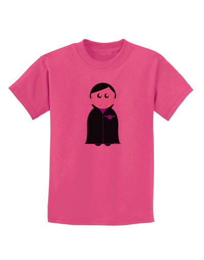 Cute Vampire Boy Halloween Childrens T-Shirt-Childrens T-Shirt-TooLoud-Sangria-X-Small-Davson Sales