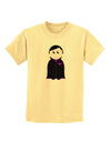 Cute Vampire Boy Halloween Childrens T-Shirt-Childrens T-Shirt-TooLoud-Daffodil-Yellow-X-Small-Davson Sales