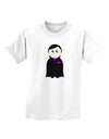 Cute Vampire Boy Halloween Childrens T-Shirt-Childrens T-Shirt-TooLoud-White-X-Small-Davson Sales