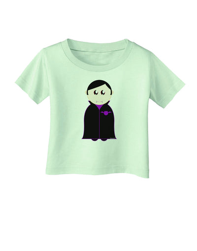 Cute Vampire Boy Halloween Infant T-Shirt-Infant T-Shirt-TooLoud-Light-Green-06-Months-Davson Sales