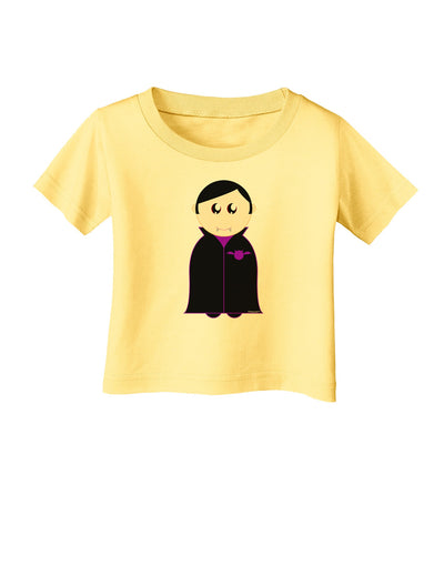 Cute Vampire Boy Halloween Infant T-Shirt-Infant T-Shirt-TooLoud-Daffodil-Yellow-06-Months-Davson Sales