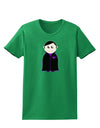 Cute Vampire Boy Halloween Womens Dark T-Shirt-TooLoud-Kelly-Green-X-Small-Davson Sales