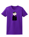 Cute Vampire Boy Halloween Womens Dark T-Shirt-TooLoud-Purple-X-Small-Davson Sales