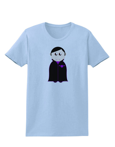 Cute Vampire Boy Halloween Womens T-Shirt-Womens T-Shirt-TooLoud-Light-Blue-X-Small-Davson Sales