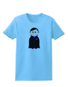 Cute Vampire Boy Halloween Womens T-Shirt-Womens T-Shirt-TooLoud-Aquatic-Blue-X-Small-Davson Sales