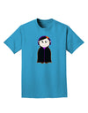 Cute Vampire Girl Halloween Adult Dark T-Shirt-Mens T-Shirt-TooLoud-Turquoise-Small-Davson Sales