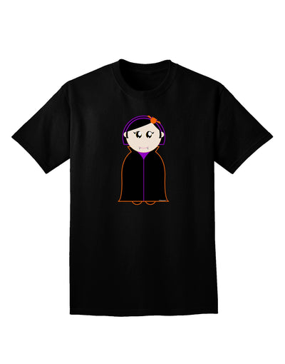 Cute Vampire Girl Halloween Adult Dark V-Neck T-Shirt-TooLoud-Black-Small-Davson Sales