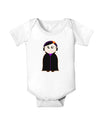 Cute Vampire Girl Halloween Baby Romper Bodysuit-Baby Romper-TooLoud-White-06-Months-Davson Sales