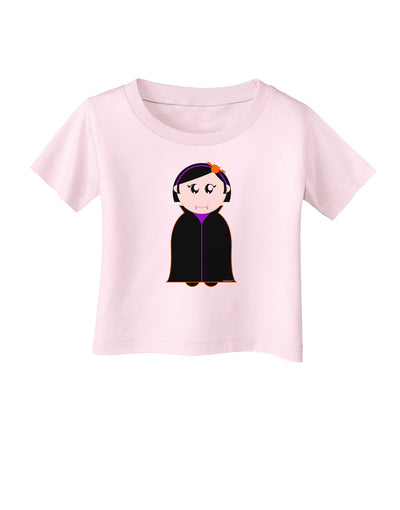 Cute Vampire Girl Halloween Infant T-Shirt-Infant T-Shirt-TooLoud-Light-Pink-06-Months-Davson Sales