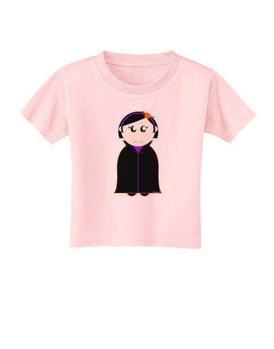 Cute Vampire Girl Halloween Toddler T-Shirt-Toddler T-Shirt-TooLoud-Light-Pink-2T-Davson Sales