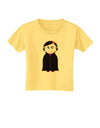 Cute Vampire Girl Halloween Toddler T-Shirt-Toddler T-Shirt-TooLoud-Daffodil-Yellow-2T-Davson Sales