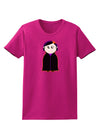 Cute Vampire Girl Halloween Womens Dark T-Shirt-TooLoud-Hot-Pink-Small-Davson Sales