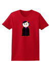 Cute Vampire Girl Halloween Womens Dark T-Shirt-TooLoud-Red-X-Small-Davson Sales