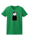 Cute Vampire Girl Halloween Womens Dark T-Shirt-TooLoud-Kelly-Green-X-Small-Davson Sales