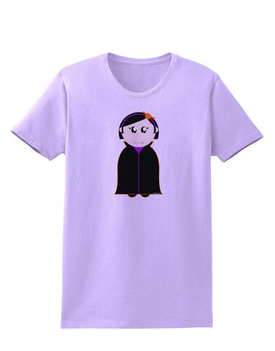 Cute Vampire Girl Halloween Womens T-Shirt-Womens T-Shirt-TooLoud-Lavender-X-Small-Davson Sales